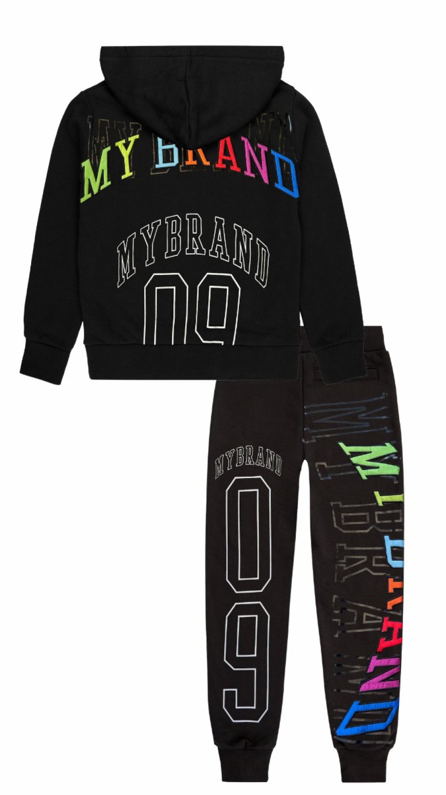 Junior My Brand Hoodies | Rainbow Capsule Joggingsuit With Text