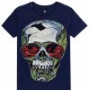 Junior My Brand T-Shirts | Sunglasses Skull T-Shirt Navy