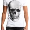 Men My Brand T-Shirts | Original Skull T-Shirt White