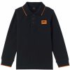 Junior My Brand Polos | Colorfull Longsleeve Polo Navy