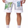 Men My Brand Shorts | My Brand Rainbow College Mb09 Shorts White