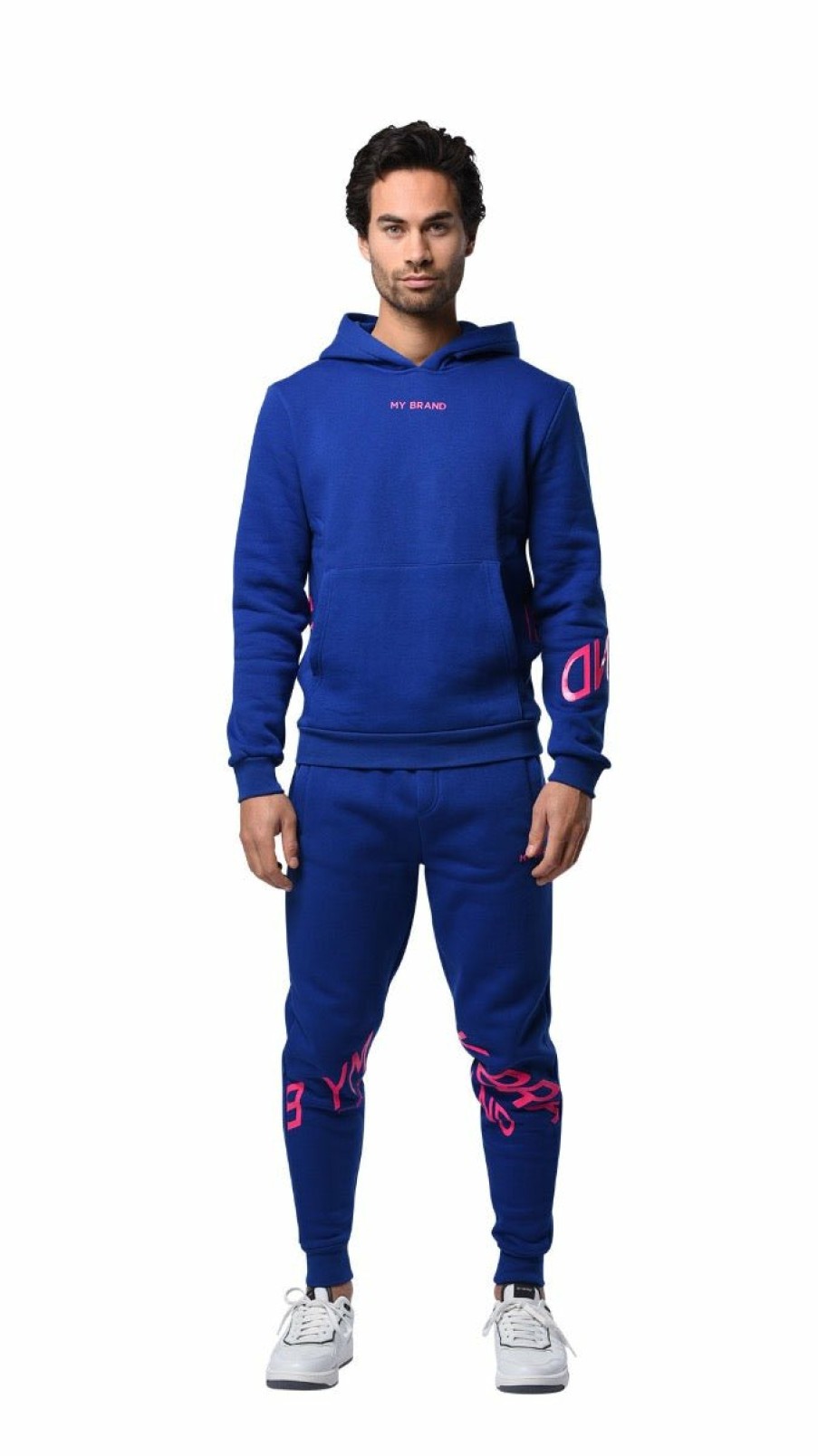 Men My Brand Sweatpants | Mb Knees Joggingsuit