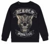 Junior My Brand Sweaters | Skull Cat Sweater Black