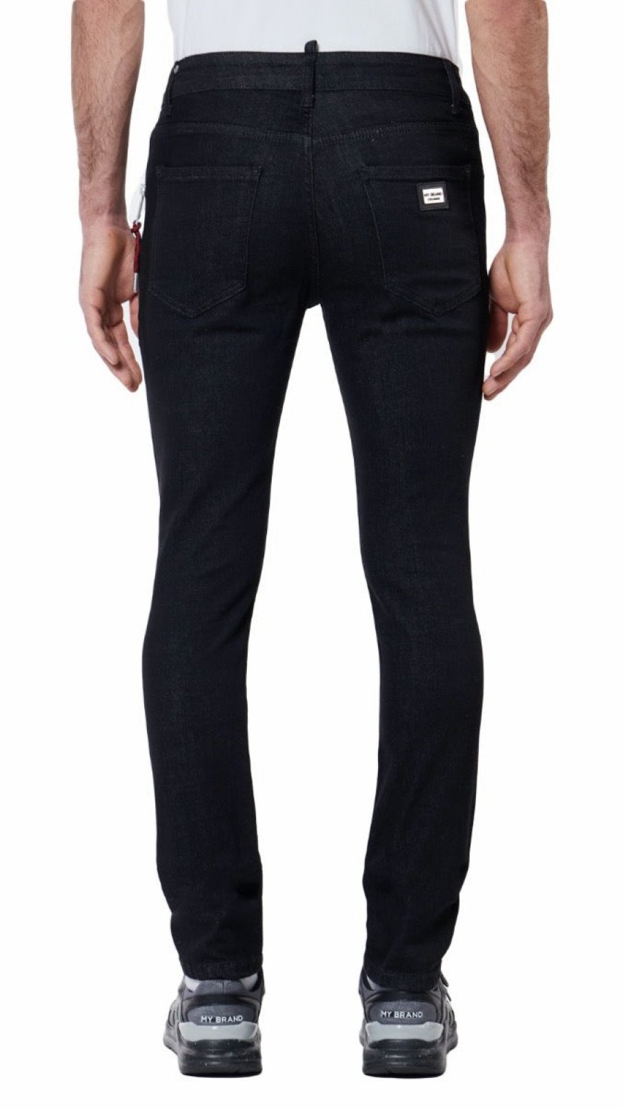 Men My Brand Jeans | James 006 Plain Washed Black