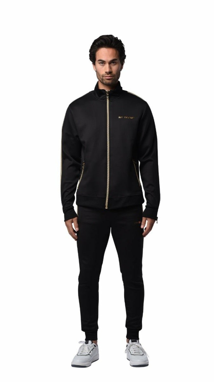 Men My Brand Tracksuits | Gold Zipper Tracksuit Jac