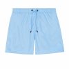 Men My Brand Swimwear | Mb Logo Taping Short Blue Fish