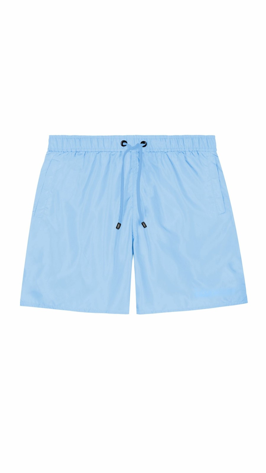 Men My Brand Swimwear | Mb Logo Taping Short Blue Fish