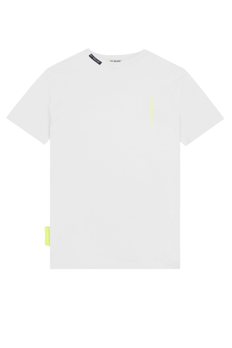 Men My Brand Swimwear | Basic Swim Capsule Tshirt Neon White