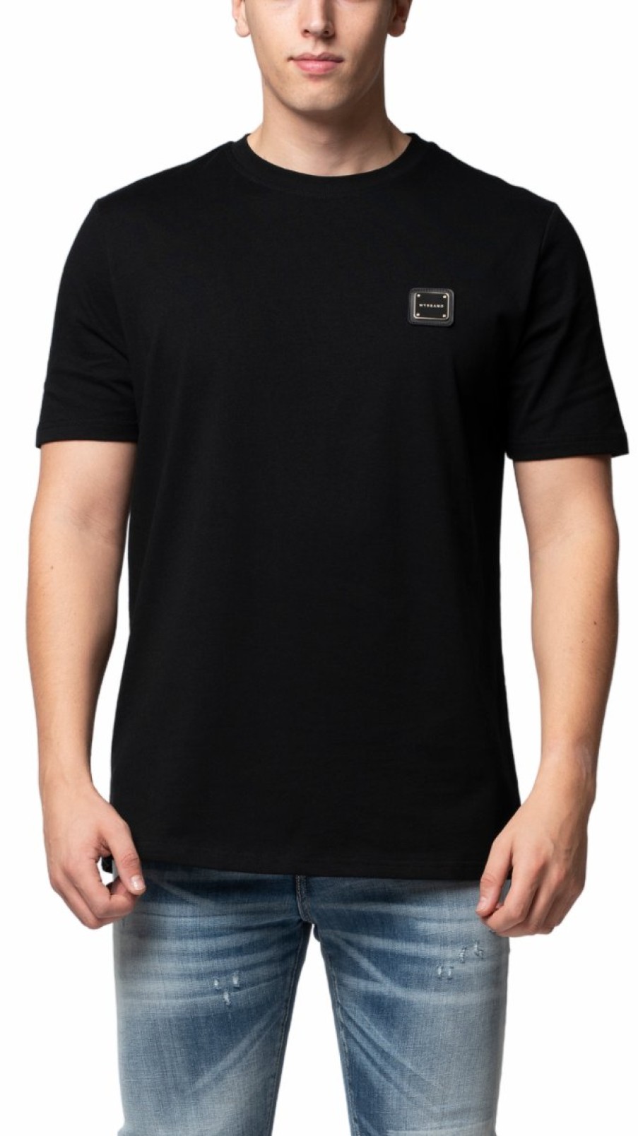 Men My Brand T-Shirts | Mb Essential Pique Black T-Shirt