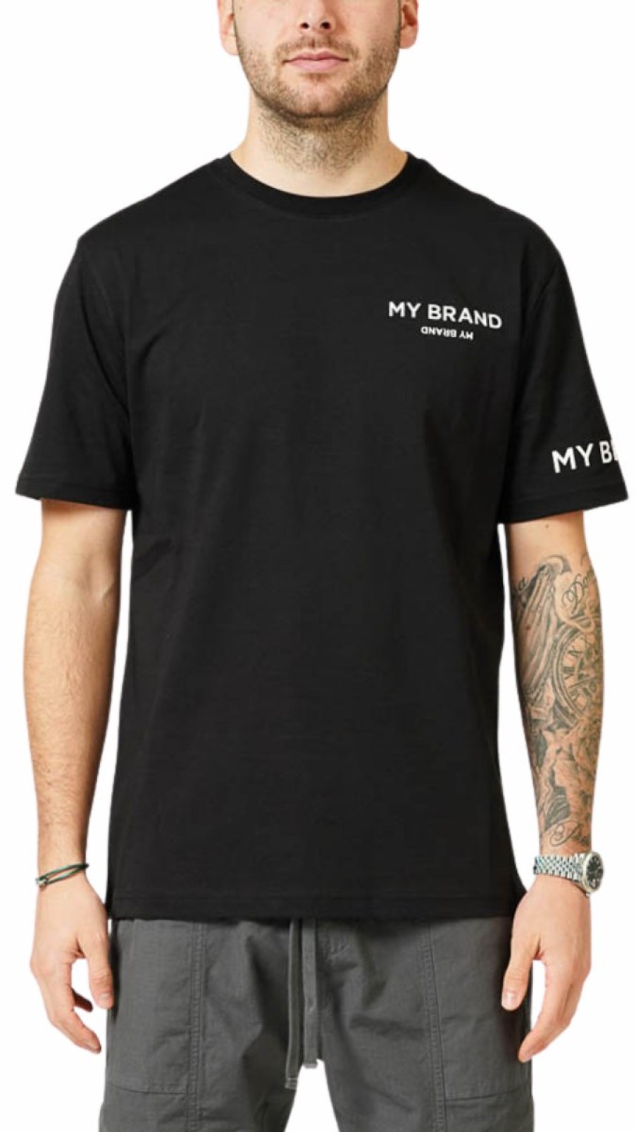 Men My Brand T-Shirts | My Brand Logo Upside Down